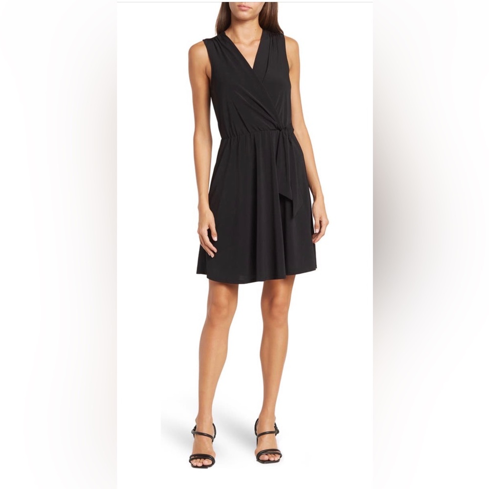 Faux wrap dress